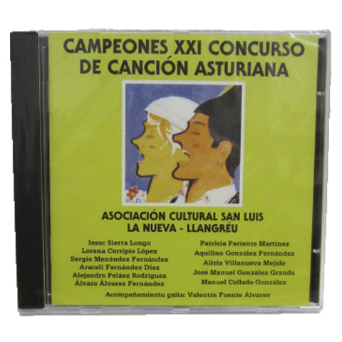 Imagen portada cd Campeones XXI de canción asturiana